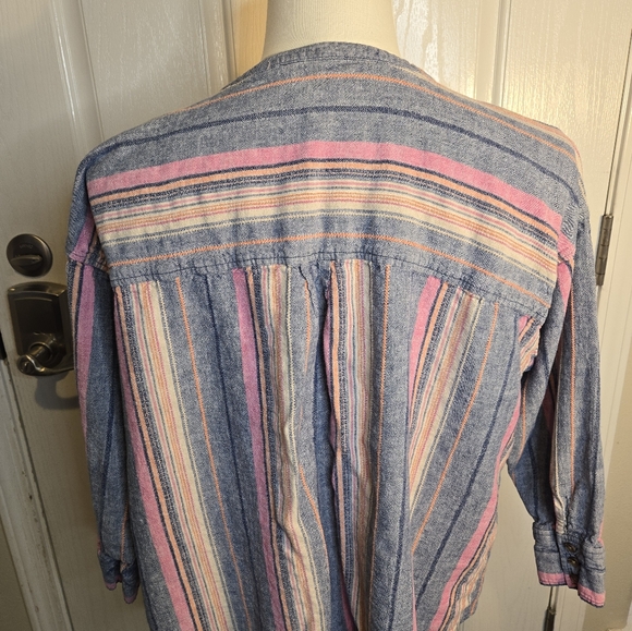 Isaac Mizrahi Striped Shirt - Picture 5 of 7